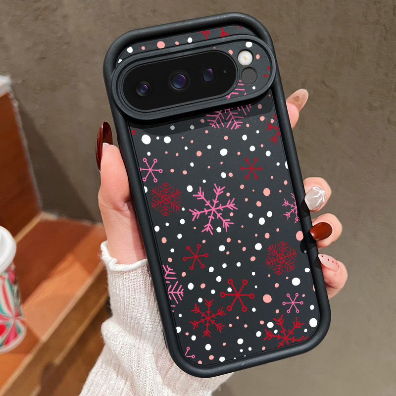 Google Pixel 9 - Мягкий чехол с рождественским узором в