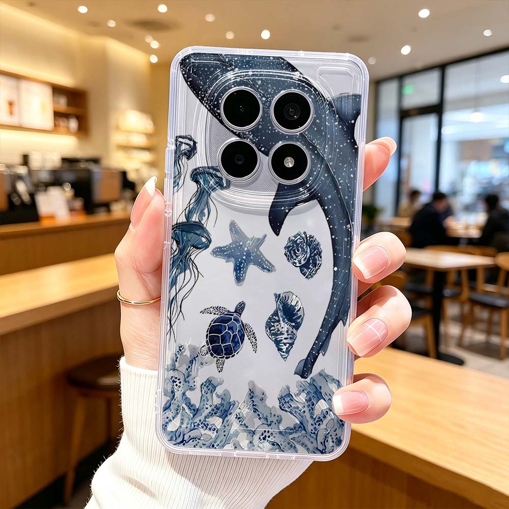 Xiaomi Poco X6 - Чехол для телефона с рисунком кита