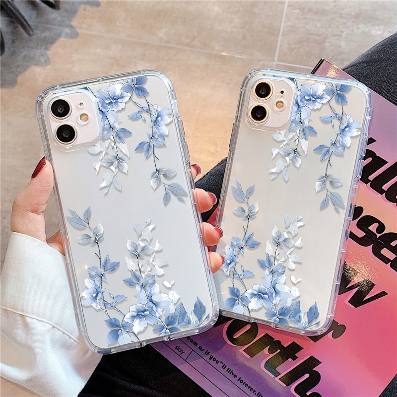 Apple Iphone 15 Pro Max - Прозрачный чехол для телефона с синим